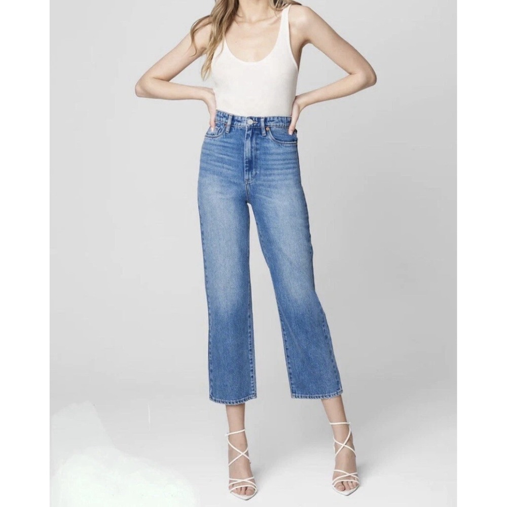 Blank NYC Jeans The Baxter Ribcage Straight Leg New with Tag Size 28 Medium Wash